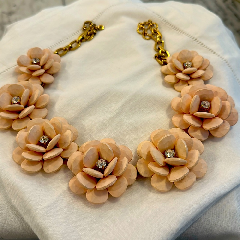 Floral statement necklace, J Crew